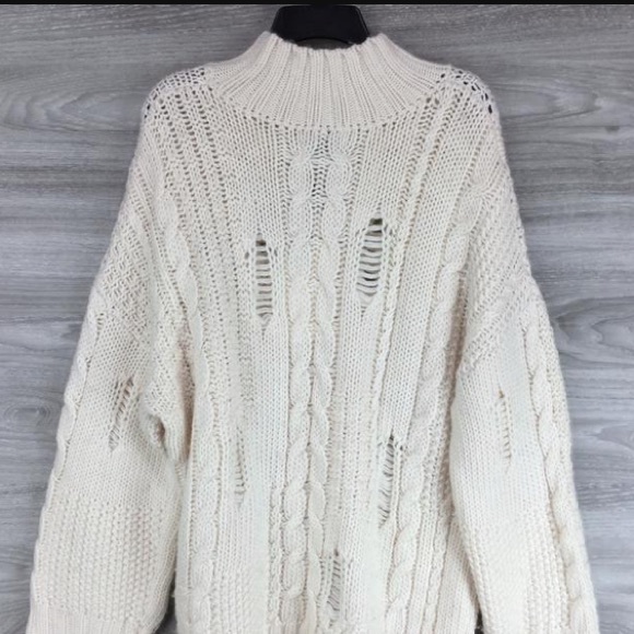 Current/Elliott The Vin Distressed Sweater - Picture 5 of 16